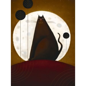 Cat and the Moon I (08349)